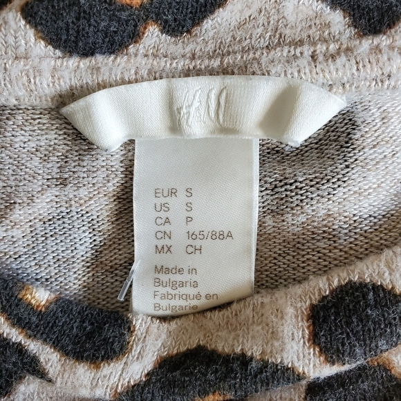 H&M Leopard sweater sz. S - Picture 6 of 7